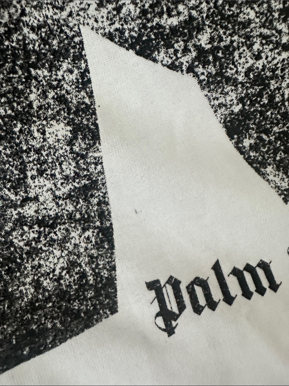 Palm Angels White Black Logo crop tee - Picture 3 of 3